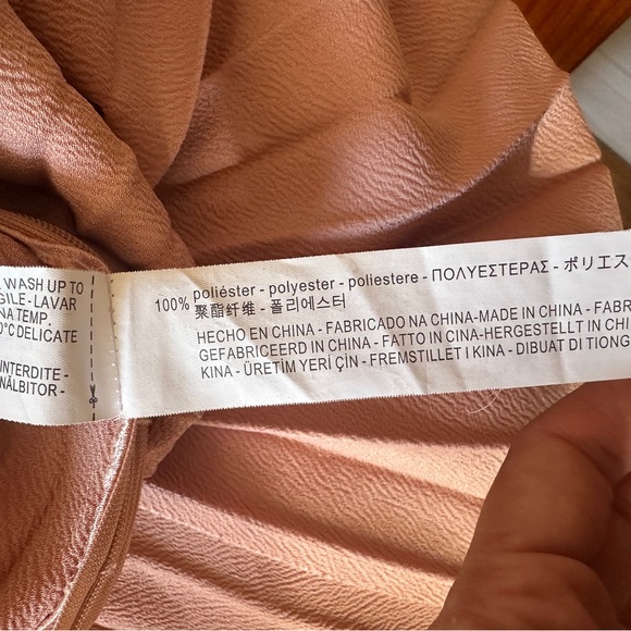 Zara Woman Blush A-Line Pleated Skirt - Picture 7 of 7